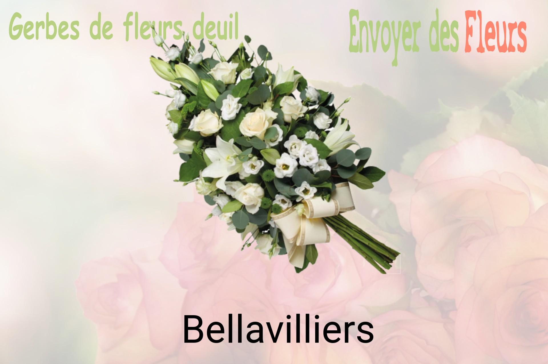 Gerbe de fleurs de deuil livrée à Bellavilliers